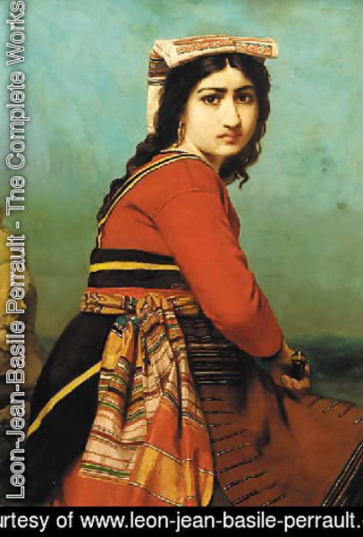 Leon-Jean-Basile Perrault - Gypsy girl