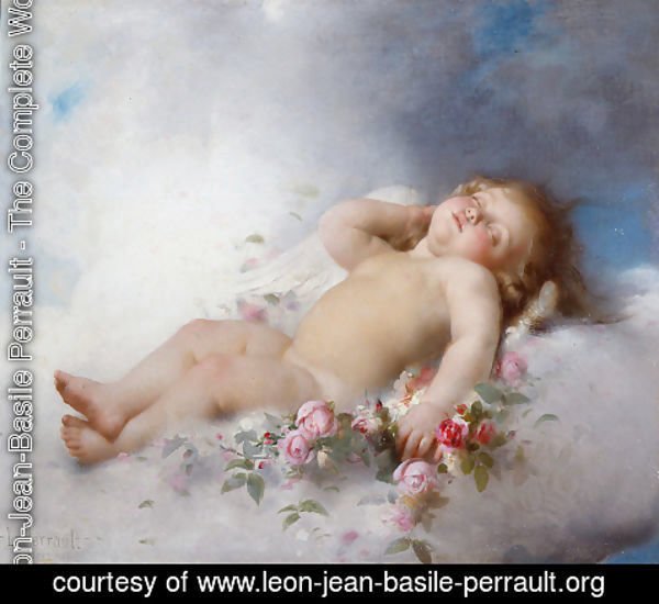 Leon-Jean-Basile Perrault - Sleeping Putto